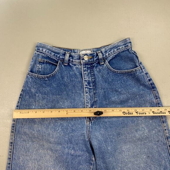 Vintage Bonjour Cut Off Jean Shorts Womens 12 27x16 Acid Wash High Rise 80s 90s - Picture 8 of 15